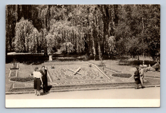 Pohlednice LÁZNĚ PODĚBRADY - květinové hodiny (P972)