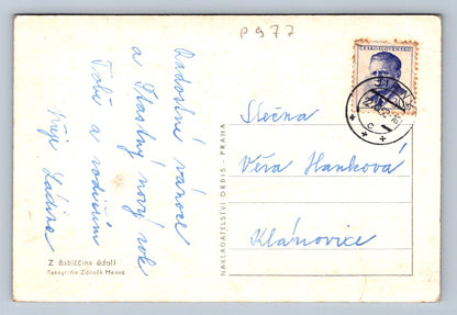 Pohlednice Radostné vánoce - Z Babiččina údolí (P977)