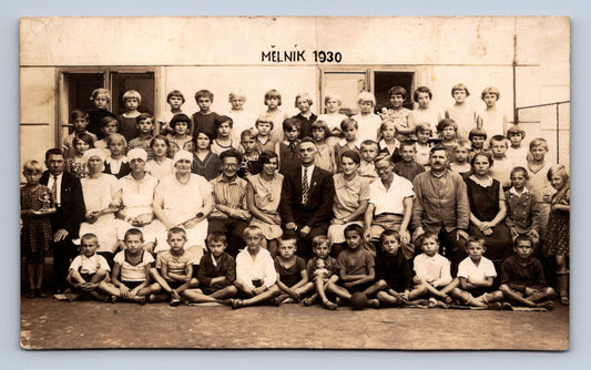 Pohlednice Mělník 1930 - foto Josef Leichner (P1005)