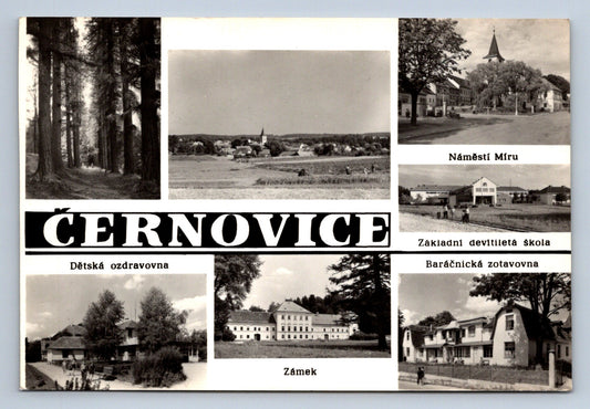 Pohlednice Černovice koláž (P1012)