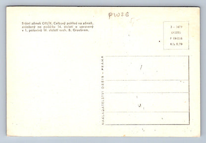 Pohlednice Státní zámek ORLÍK - celkový pohled na zámek (P1026)