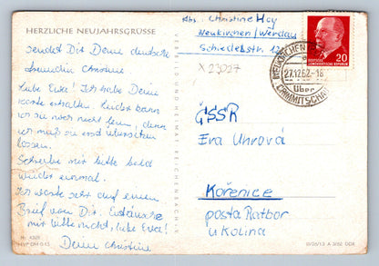 Pohlednice HERLZLICHE NEUJAHRSGRUSSE (X23027)