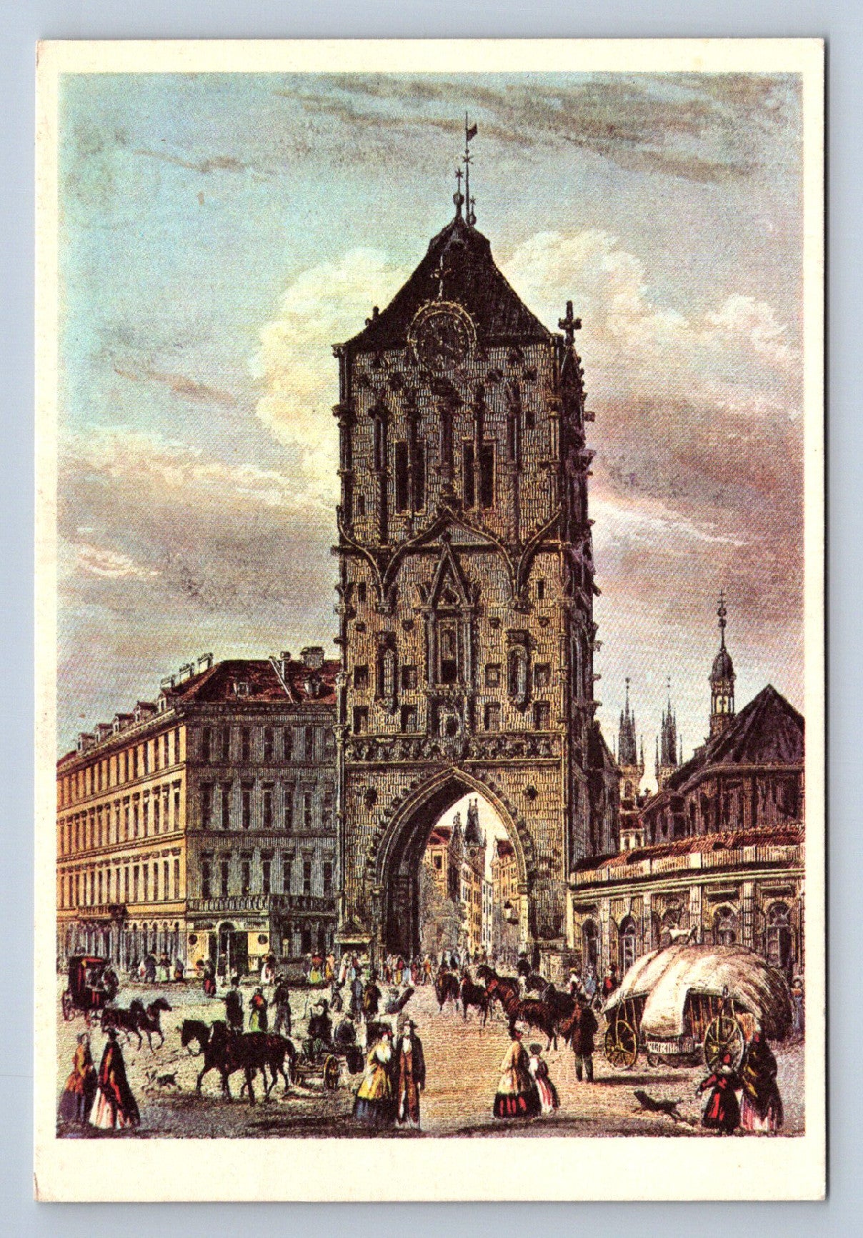Postcard V. MORSTADT - J. FELSING: PRAGUE - POWDER GATE (X23091)