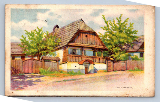 Pohlednice AK. MALÍŘ A. KORBER : PARTIE ZE SLOVENSKA (X23096)