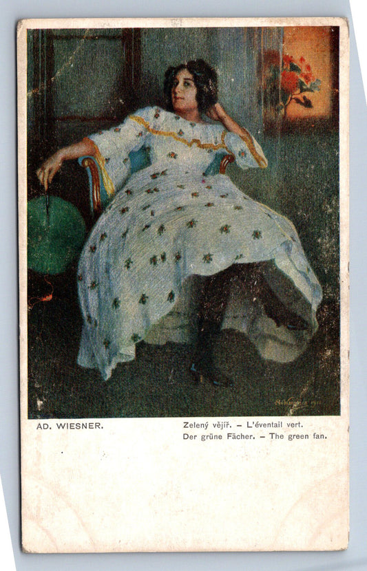 Pohlednice AD. WIESNER ZELENÝ VĚJÍŘ (X23143)