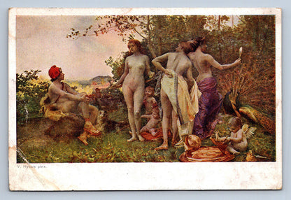 Pohlednice V. HYNAIS ŽENY A ANDĚLÉ (X23154)