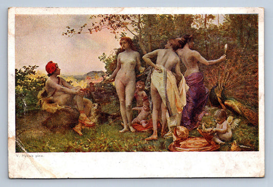 Pohlednice V. HYNAIS ŽENY A ANDĚLÉ (X23154)