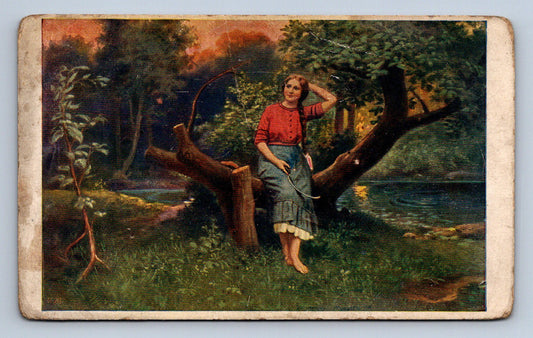 Pohlednice A. GAREIS - ŽALO DĚVČE, ŽALO TRÁVU... (X23155)