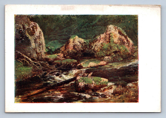 Pohlednice CH. PIEPENHAGENOVÁ - SKÁLY A ŘEKA (X23158)