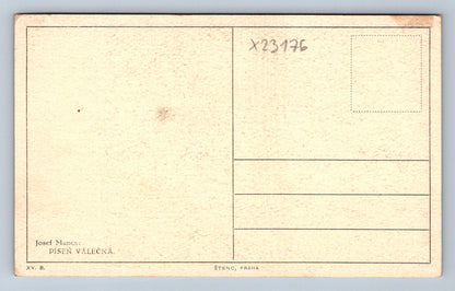 Pohlednice JOSEF MÁNES PÍSEŇ VÁLEČNÁ (X23176)