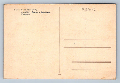 Pohlednice ČESKÉ LIDOVÉ STAVBY  V ANDRES ŠPÝCHAR V BOHOLIBECH (X23226)