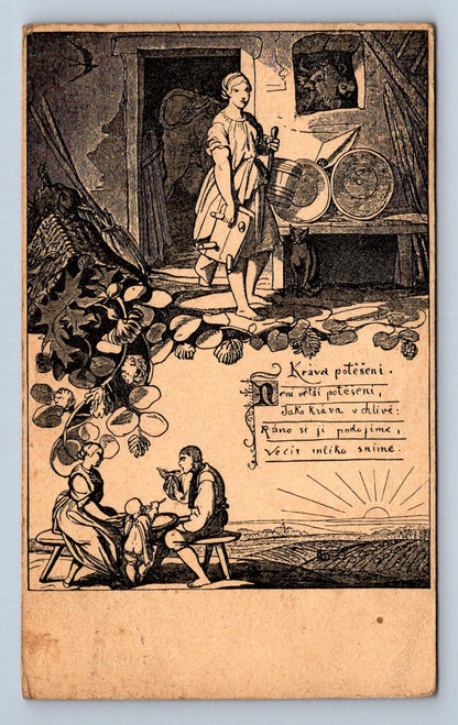 Pohlednice JOSEF MÁNES NÁRODNÍ PÍSNĚ (X23235)