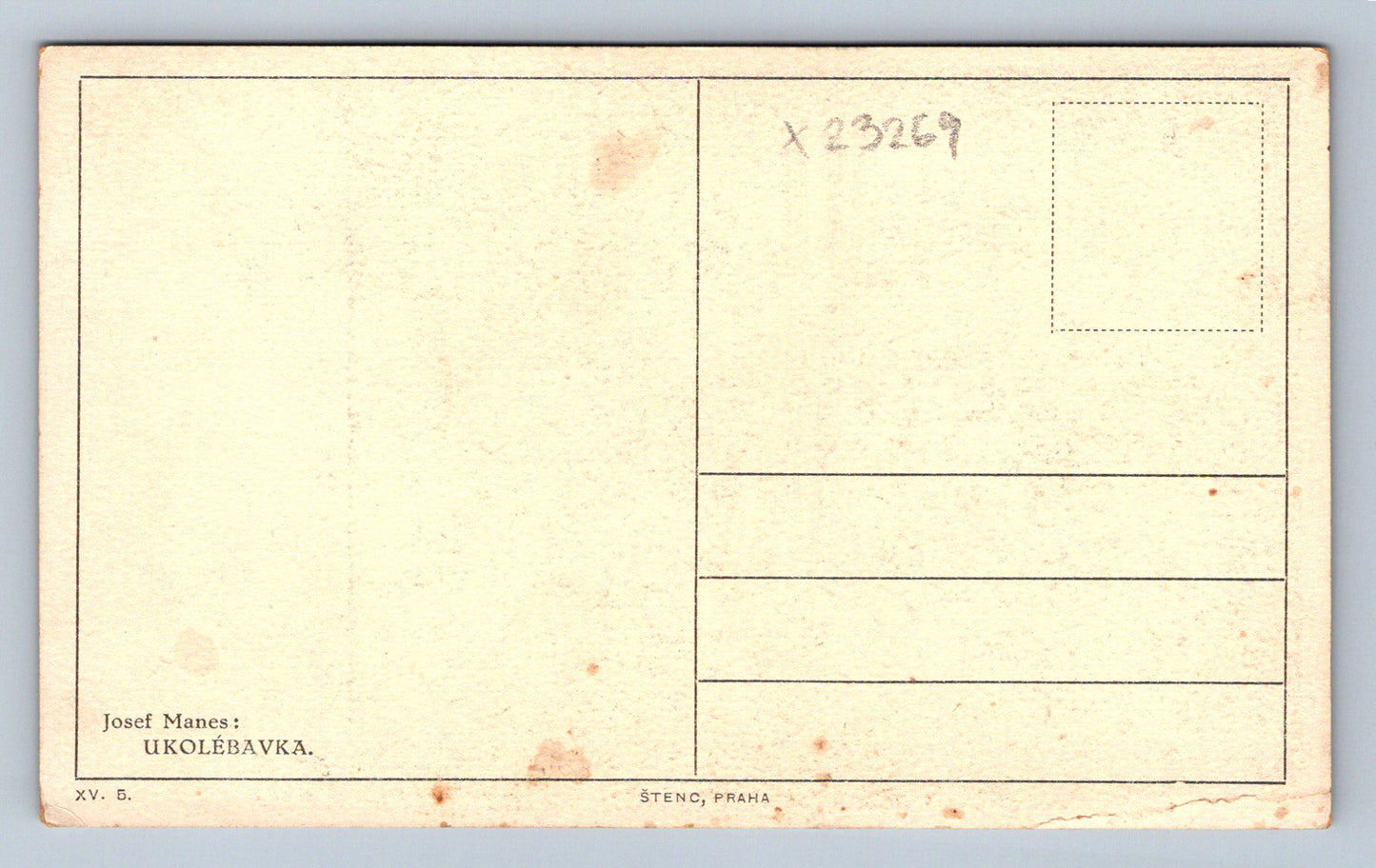 Pohlednice JOSEF MÁNES: UKOLÉBAVKA (X23269)