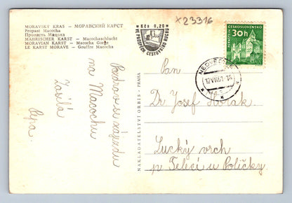 Postcard MORAVIAN KRAST - MACOCHA ABYSS (X23316)