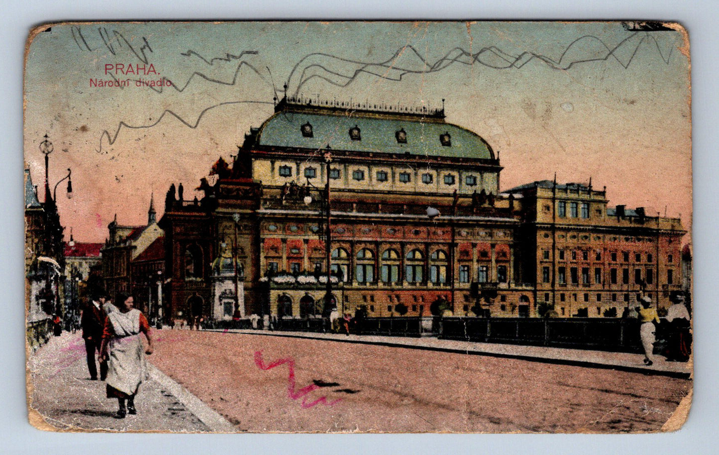 Postcard PRAGUE - NATIONAL THEATRE (X23337)