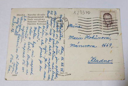 Postcard PRAGUE - NATIONAL THEATRE (X23370)