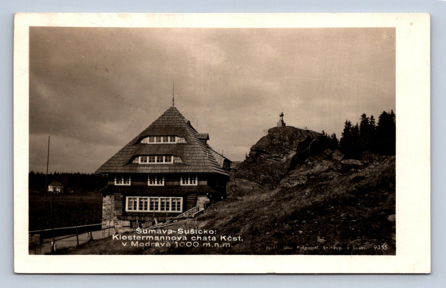 Postcard ŠUMAVA - SUŠICKO - KLOSTERMANN'S COTTAGE KČST (X23381)