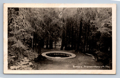 Postcard ŠUMAVA. SOURCE OF THE VLTA RIVER NEAR KVILD (X23403)