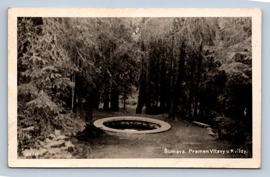 Postcard ŠUMAVA. SOURCE OF THE VLTA RIVER NEAR KVILD (X23403)