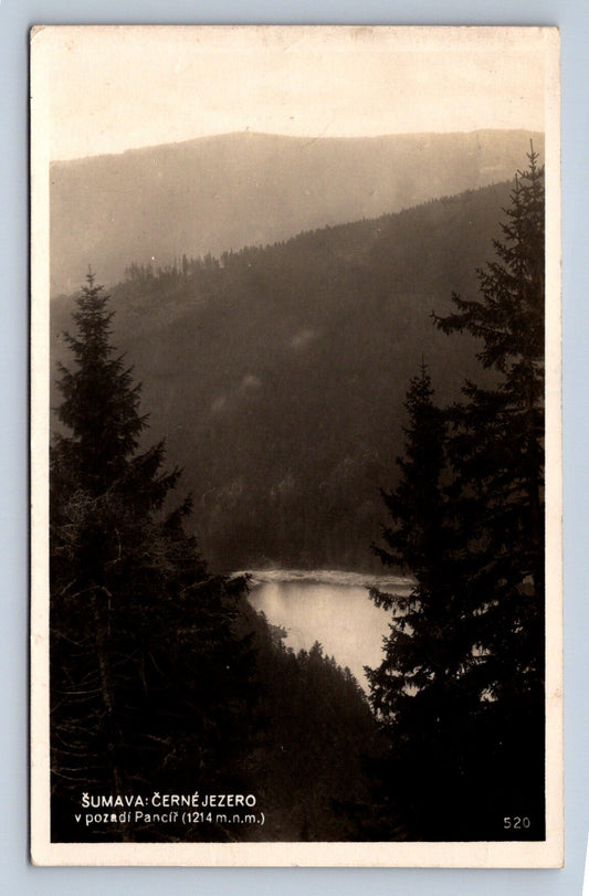 Postcard ŠUMAVA - BLACK LAKE (X23404)