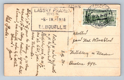 Postcard KRKONOSE - THE FORMATION OF THE ELBE (X23406)