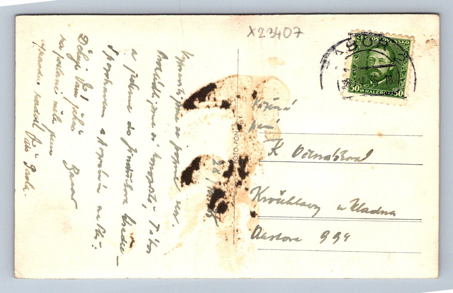 Postcard KONOPIŠTE (X23407)