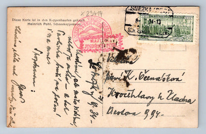 Postcard KRKONOSE - SNOW 1605 M (X23414)