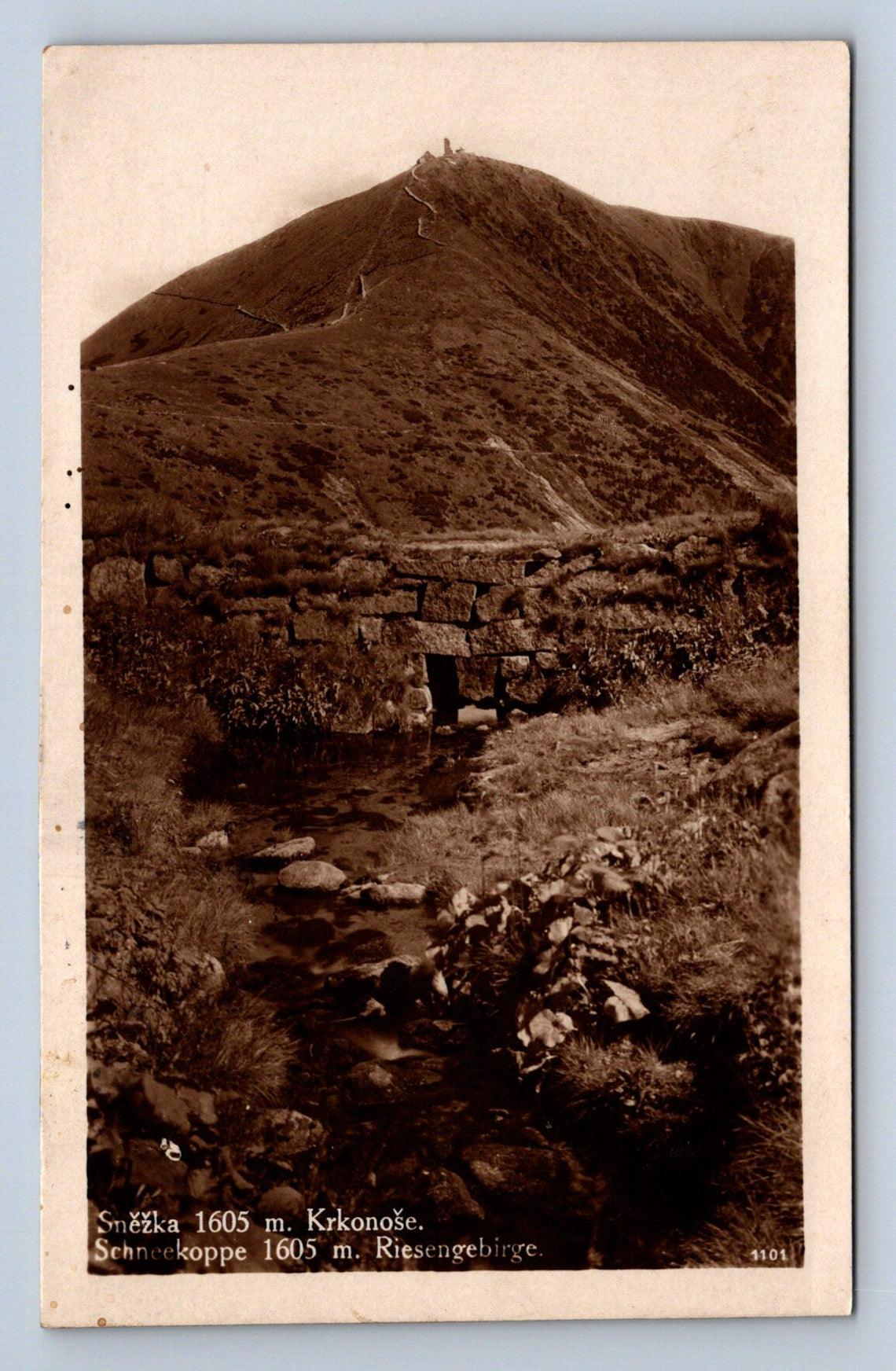 Postcard KRKONOSE - SNOW 1605 M (X23414)
