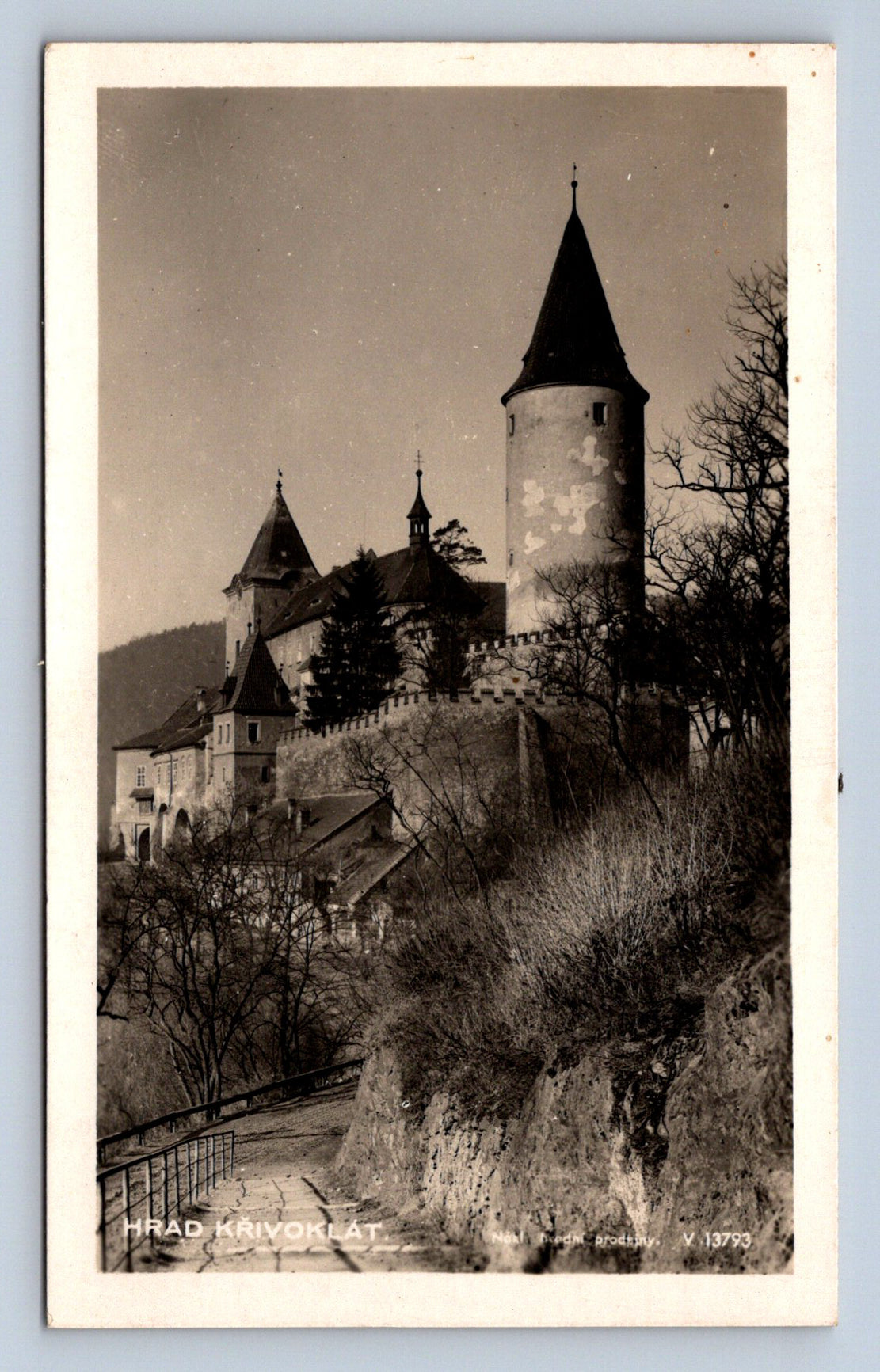 Postcard KŘIVOKLÁT CASTLE (X23416)