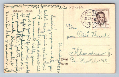 Postcard SLATIŇANY - CASTLE (X23424)