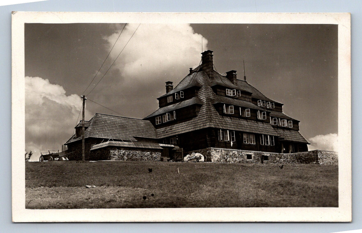 Postcard ORLICKÉ HORY - MASARYKOVA HUT 1018 M (X23432)