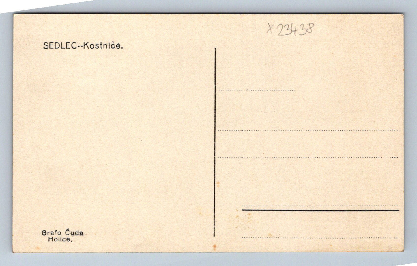 Pohlednice SEDLEC - KOSTNICE (X23438)
