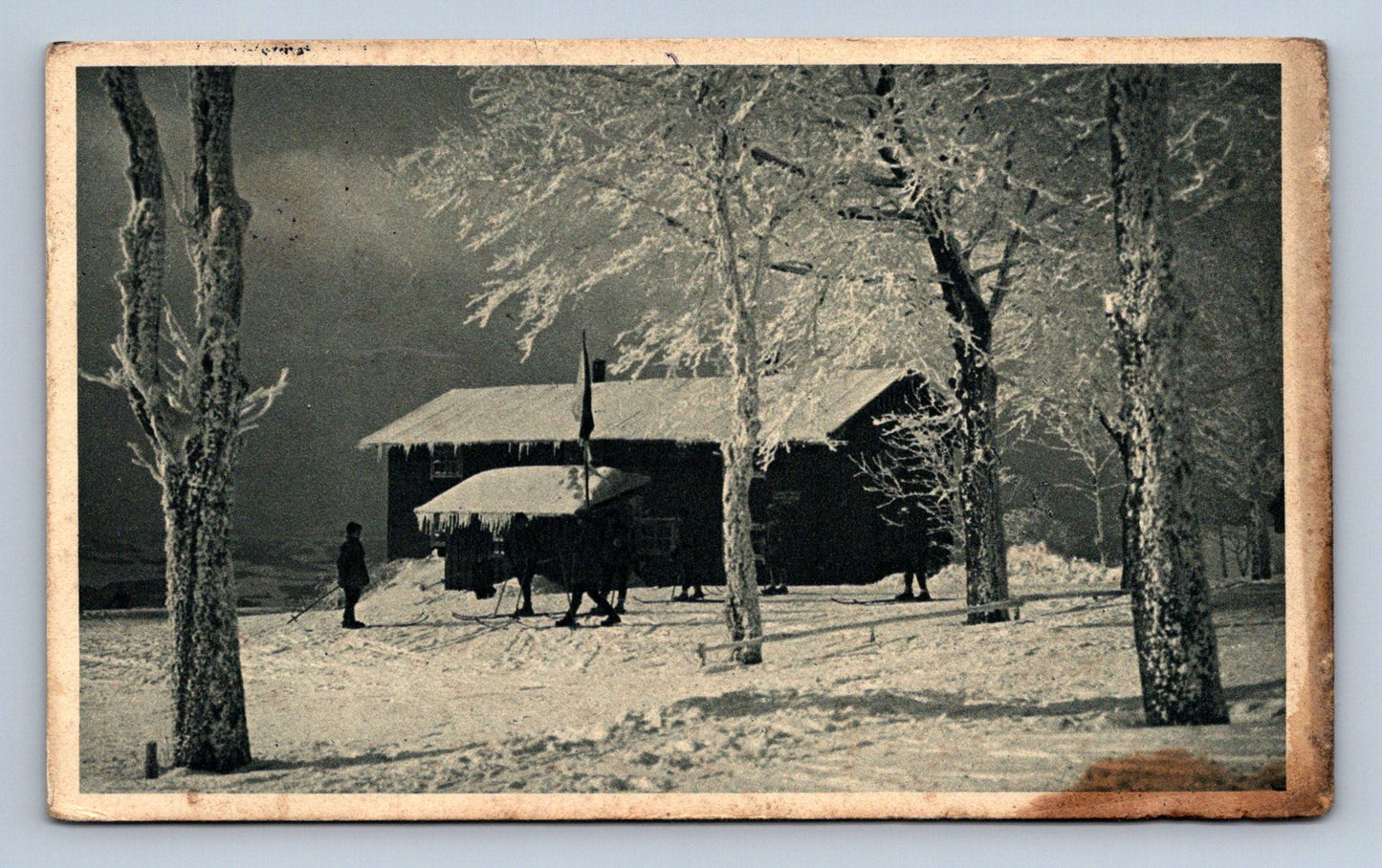 Postcard OLD COTTAGE UNDER JEŠTĚD (X23482)