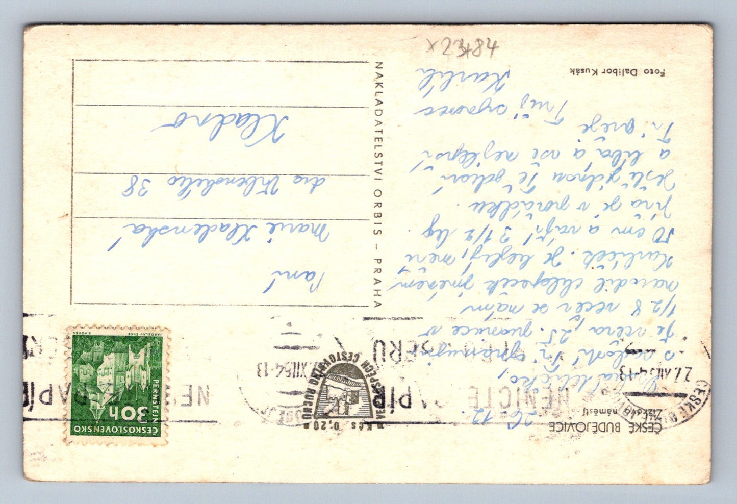 Postcard ČESKÉ BUDĚJOVICE - ŽIŽKOV SQUARE (X23484)