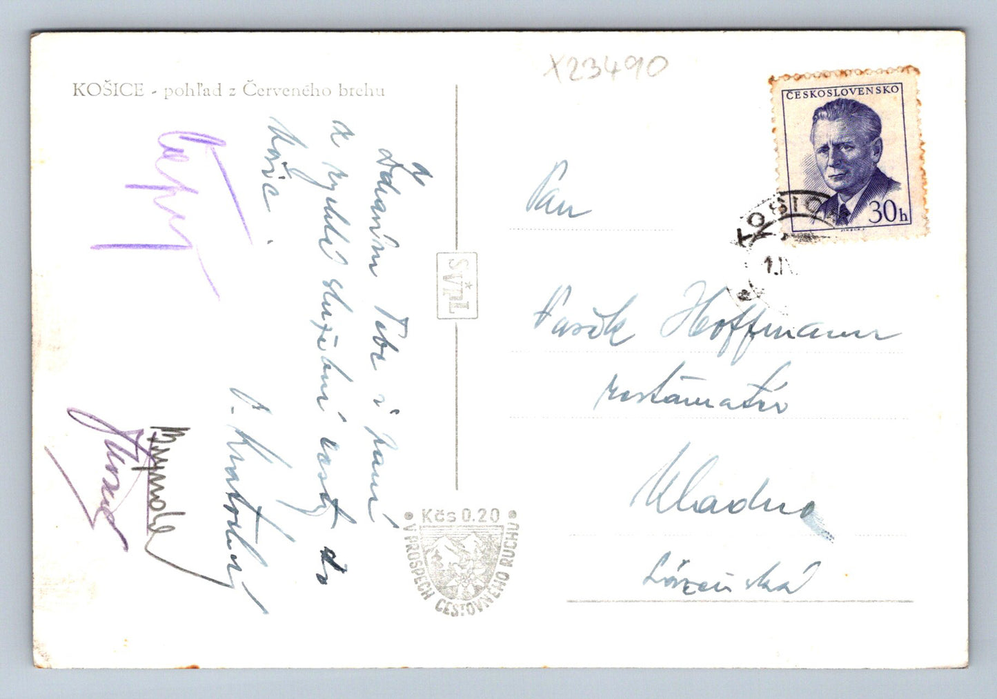 Postcard KOŠICE - VIEW FROM THE RED BEACH (X23490)