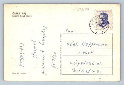 Postcard BOHEMIAN PARADISE - KOST STATE CASTLE (X23507)