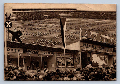 Postcard GREETINGS FROM THE 10TH UNIVERSITY CONFERENCE IN PRAGUE 1938 (X23508)