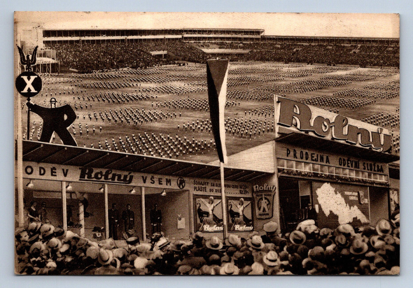 Postcard GREETINGS FROM THE 10TH UNIVERSITY CONFERENCE IN PRAGUE 1938 (X23511)
