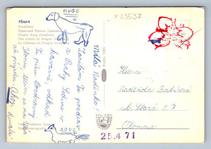 Postcard PRAGUE - HRADČANY (X23537)