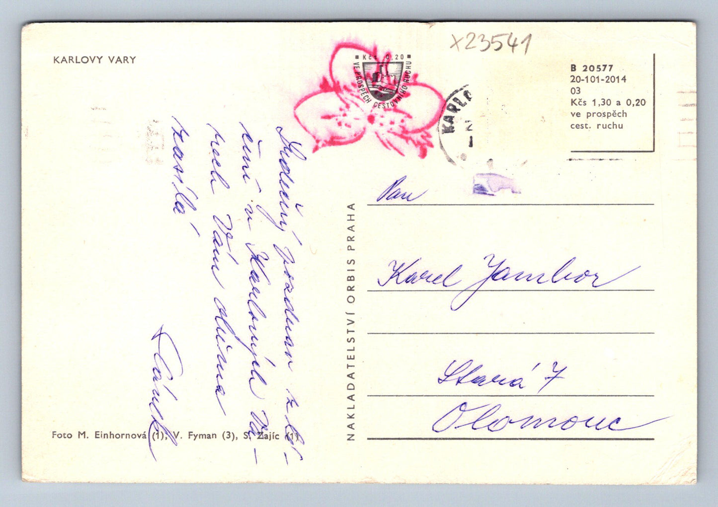 Postcard KARLOVY VARY (X23541)