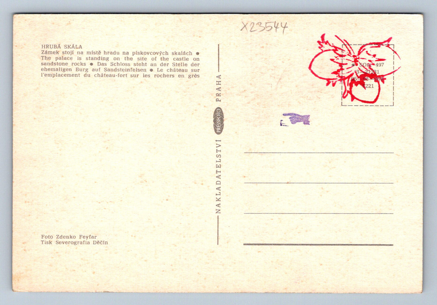 Postcard ROUGH ROCK (X23544)