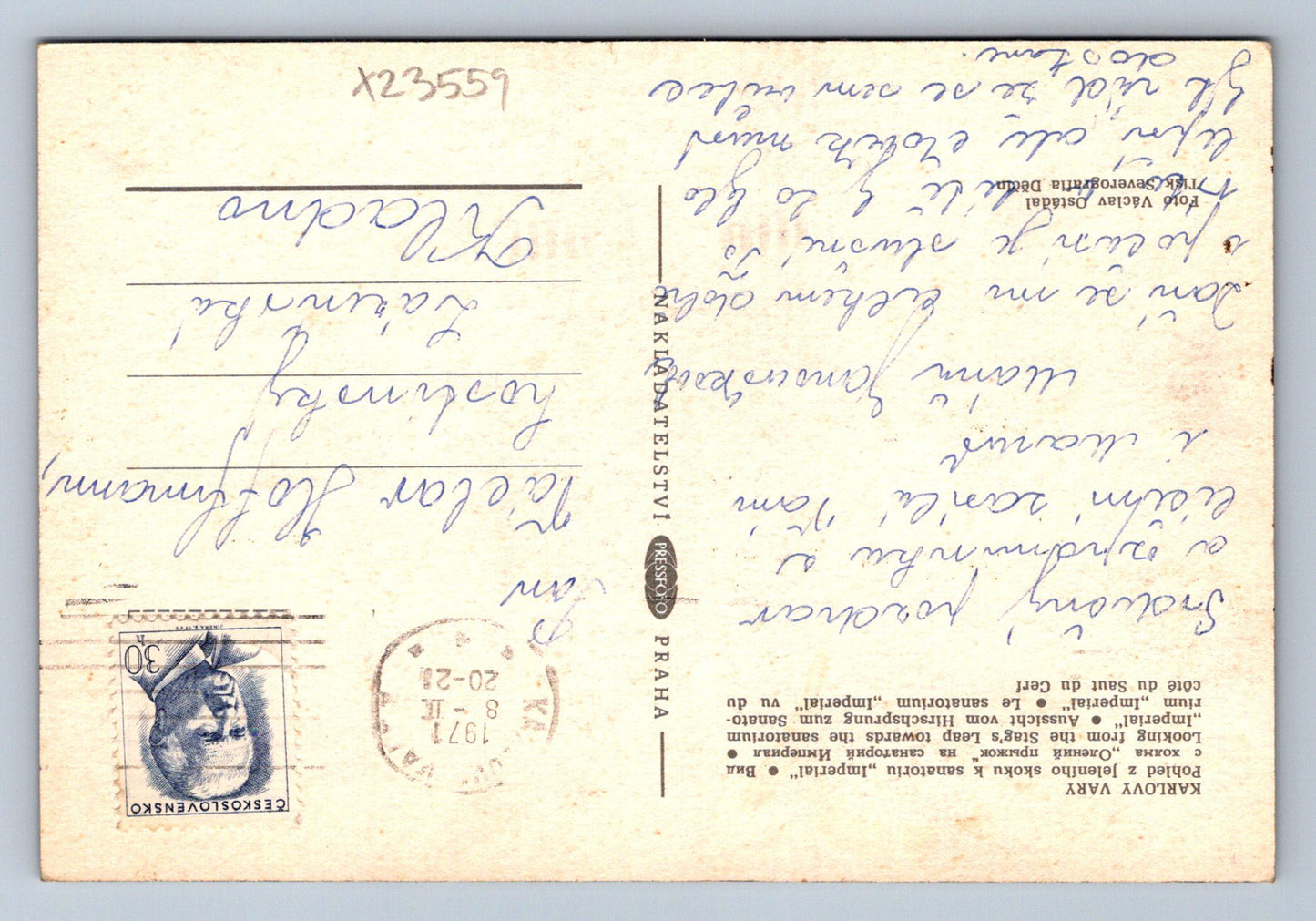 Postcard KARLOVY VARY (X23559)