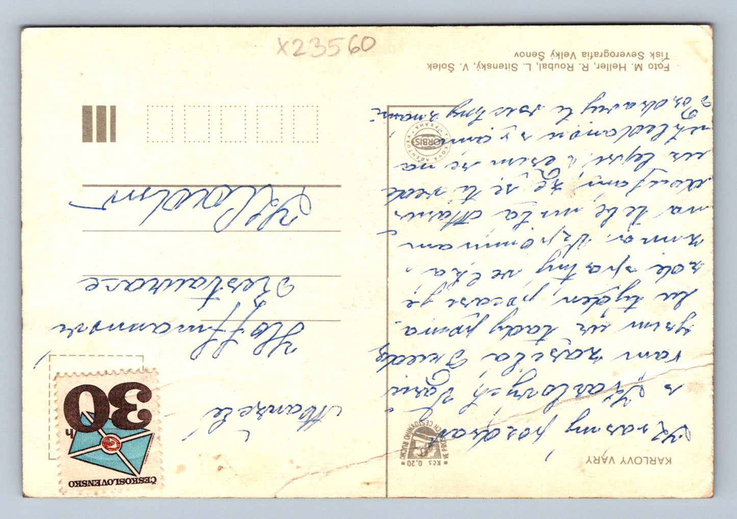 Postcard KARLOVY VARY (X23560)