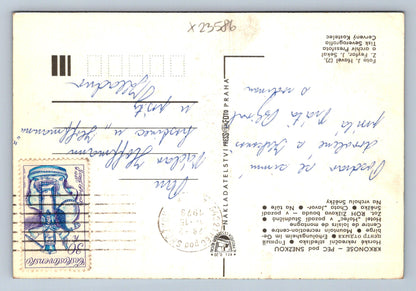 Postcard KRKONOSE MOUNTAINS PEC UNDER THE SNOW (X23586)