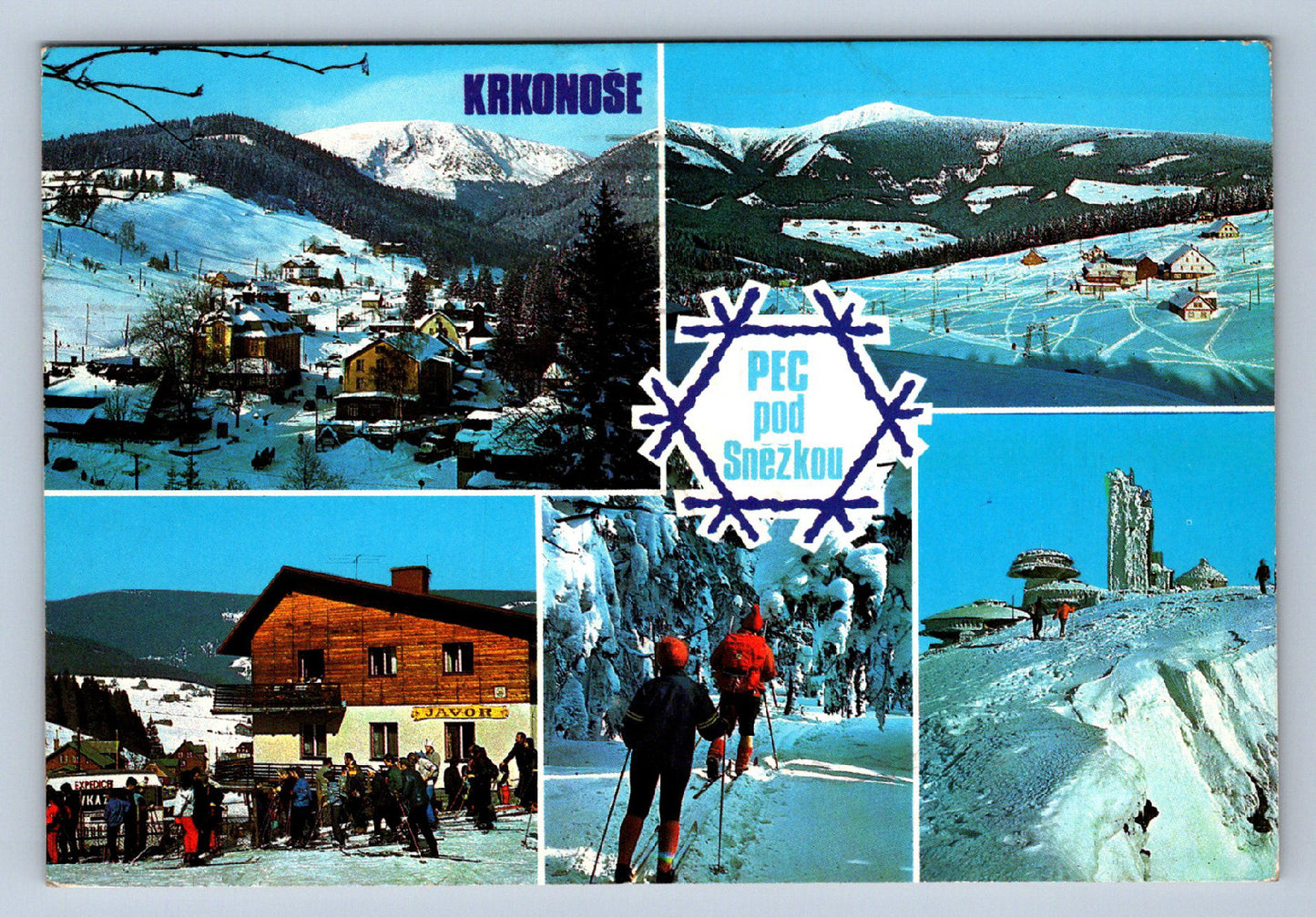 Postcard KRKONOSE MOUNTAINS PEC UNDER THE SNOW (X23586)