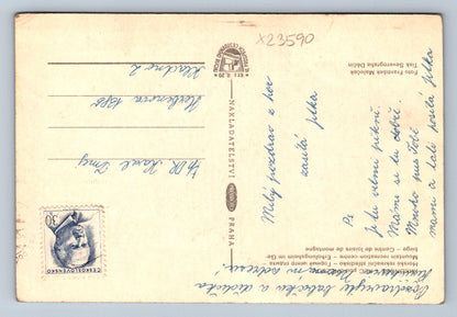 Postcard KRKONOSE MOUNTAINS PEC UNDER THE SNOW (X23590)