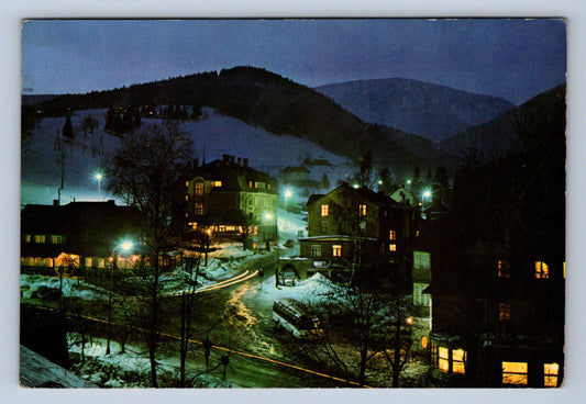 Postcard KRKONOSE MOUNTAINS PEC UNDER THE SNOW (X23590)