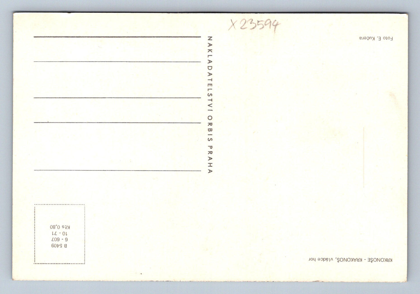 Pohlednice KRKONOŠE - KRAKONOŠ - VLÁDCE HOR (X23594)