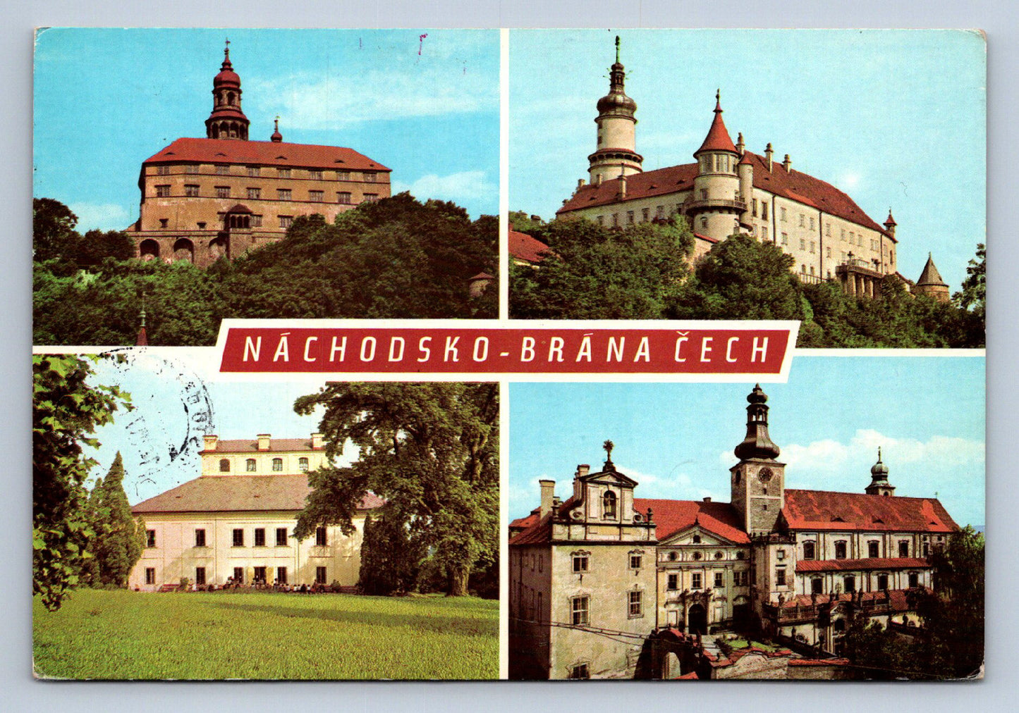 Postcard NÁCHOD CASTLE (X23663)