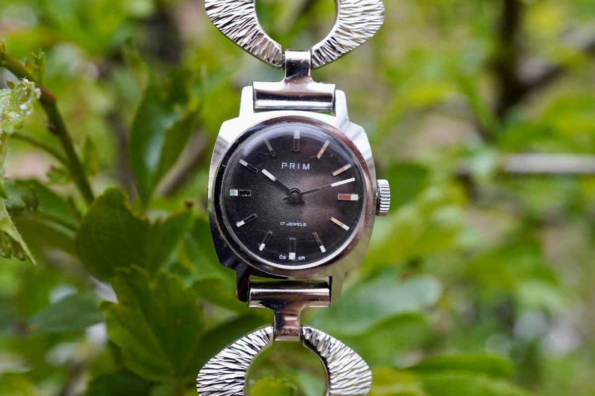 Hodinky PRIM 17 JEWELS dámské s kovovým tahem (SE122)